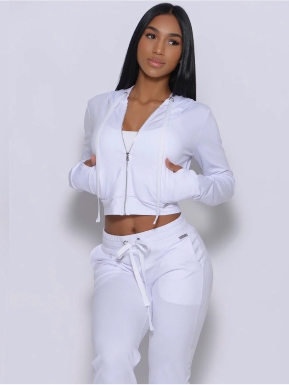Bombshell Sportswear White Hoodie